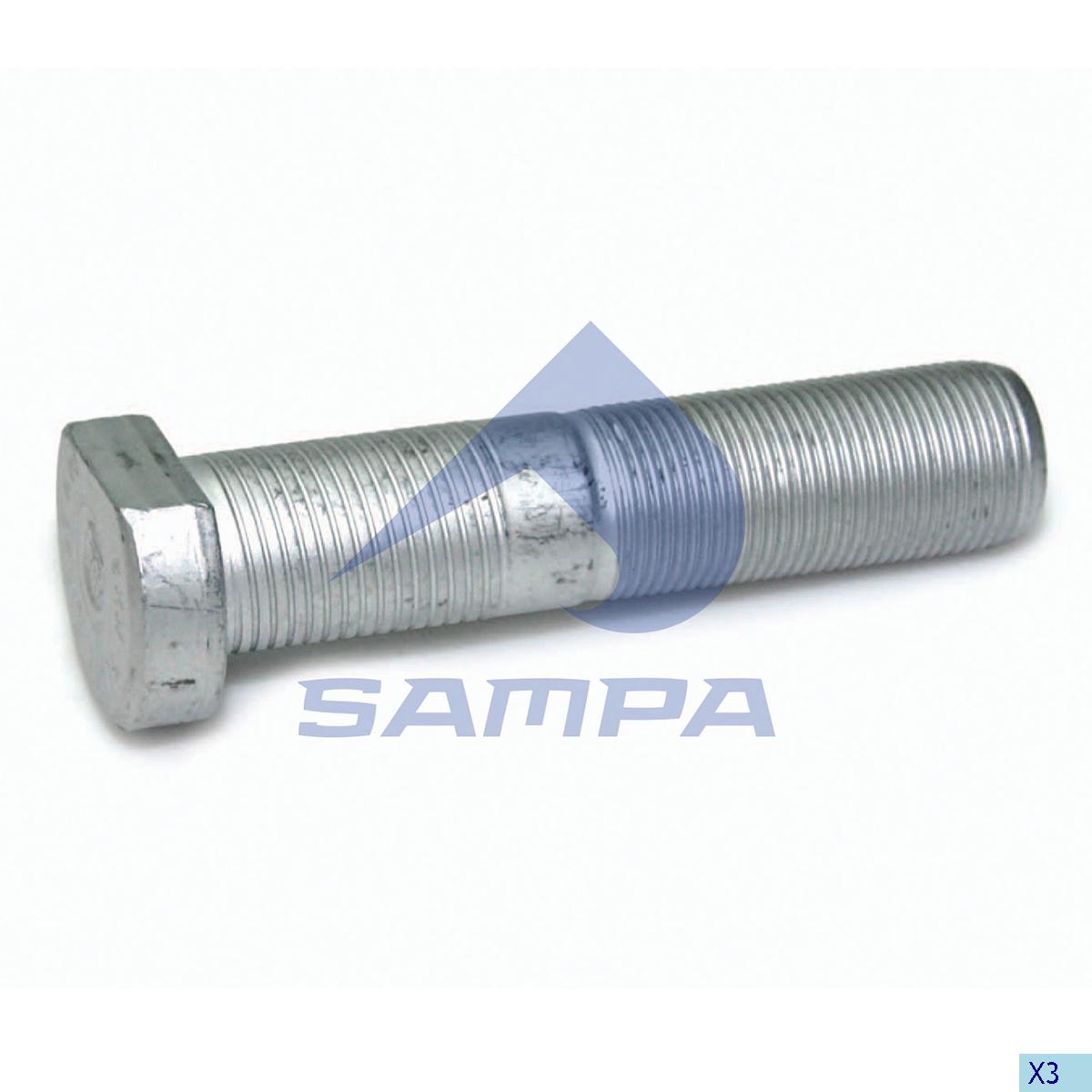 Болт колеса прицепа BPW (M22*1.5*97/62) 070.319 (SAMPA)