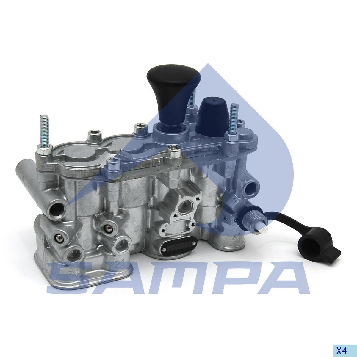 Кран управляющий подъемом пневмоподвески SAF/BPW 4630840000/093.180 (SAMPA)