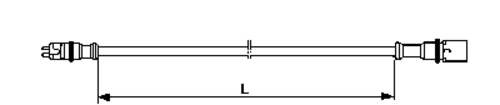 Кабель датчика АБС (удлинитель, BPW,RVI,DAF L=1780 мм) 449 712 018 0 (WABCO)